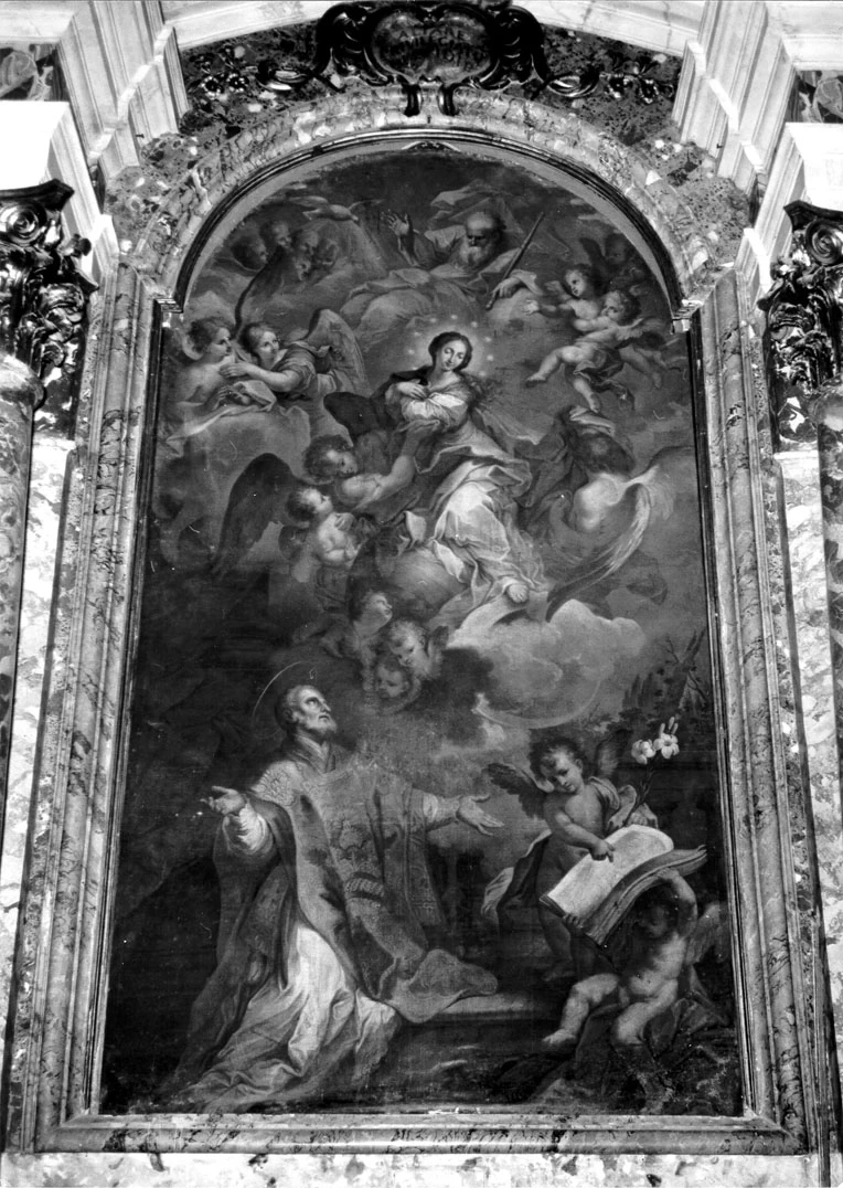 Madonna in gloria e San Filippo Neri - Chiesa di San Filippo, Montefiore dell'Aso , Ascoli Piceno